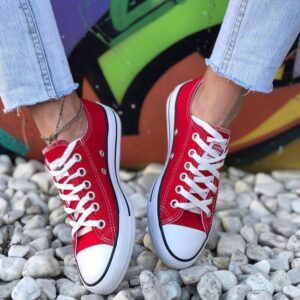 Converse Kısa Kırmızı Unisex Sneaker