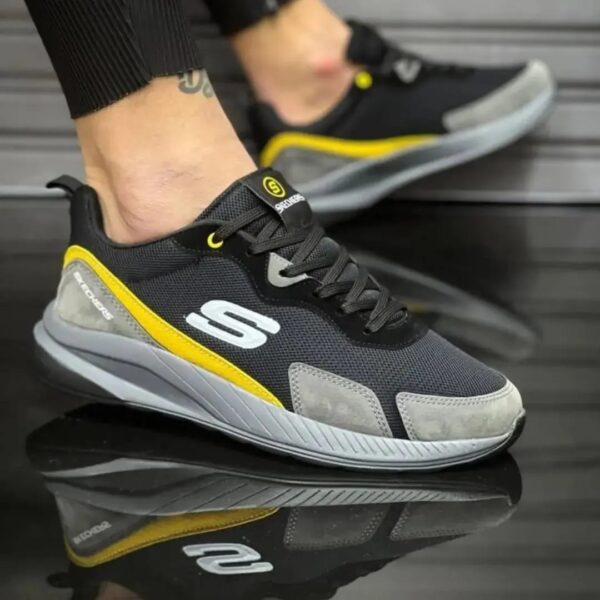 Skechers Advangarde Siyah Sarı Spor Ayakkabı