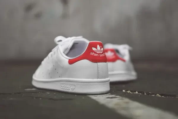 Adidas Stan Smith Beyaz-Kırmızı Spor Ayakkabı